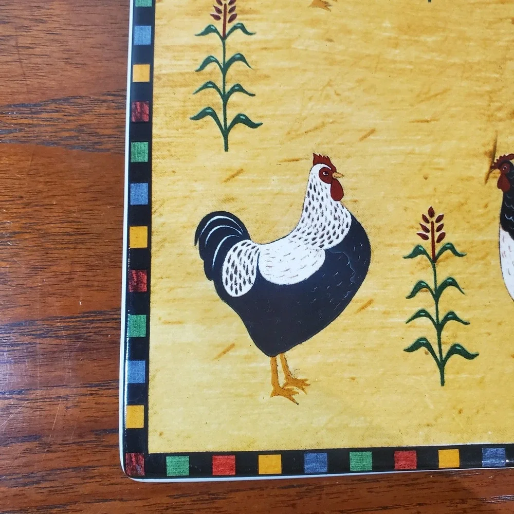 Warren Kimble Sakura Country Quartet‎ Trivet, 6.625x 8.5 inches